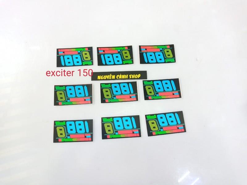 miếng dán đồng hồ led exciter 150 đời 2015-2017
