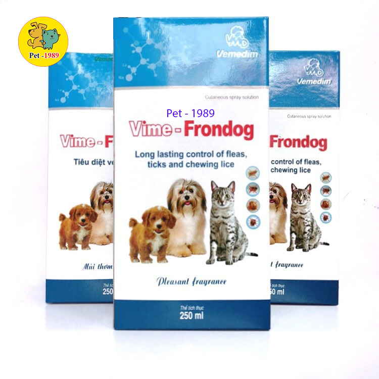 Vime Frondog 250ml Xịt Chống Ve, Bọ Chét ở Chó Mèo Pet-1989