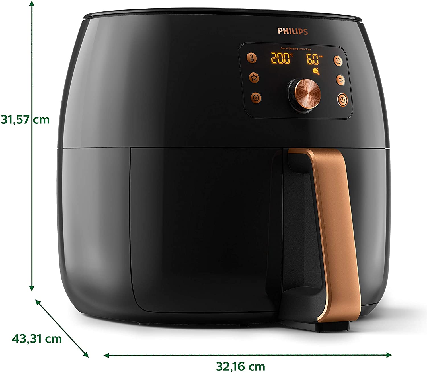 [Trả góp 0%]Nồi chiên không dầu Philips HD9860/90 XXL