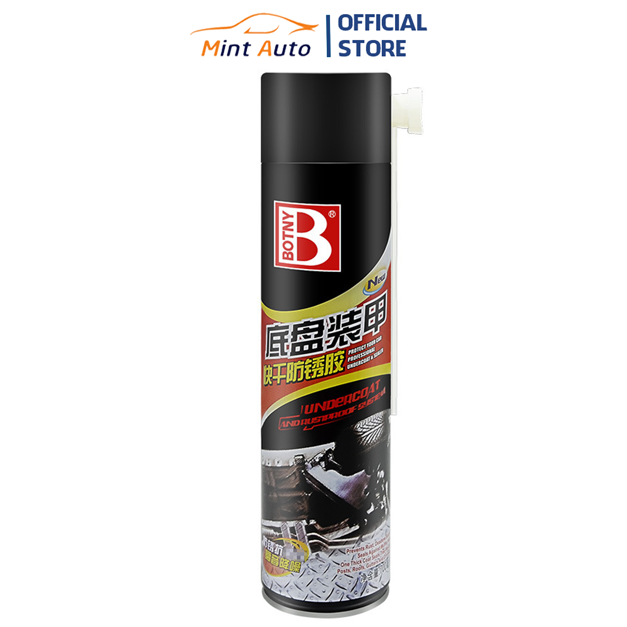 Botny b-1117 undercoat spray bottle car undercoat liquid anti-fouling, anti-rust, scratch liquid capacity 700ml