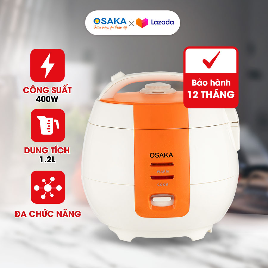 Nồi cơm điện cao cấp lòng "NIÊU" OSAKA RC-12P 1.2L
