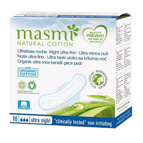 Băng vệ sinh hữu cơ Masmi ngày/ đêm có cánh (10m)