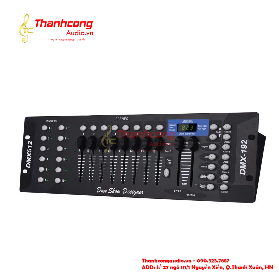 DMX 512 stage lighting console ( - 192 channels).