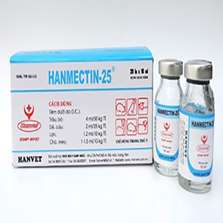 [Hàng Chính Hãng] (1 lọ và 5 lọ 10ml) HANMECTIN - Thuốc chích trị ve chó, tiêm trị ghẻ chó mèo