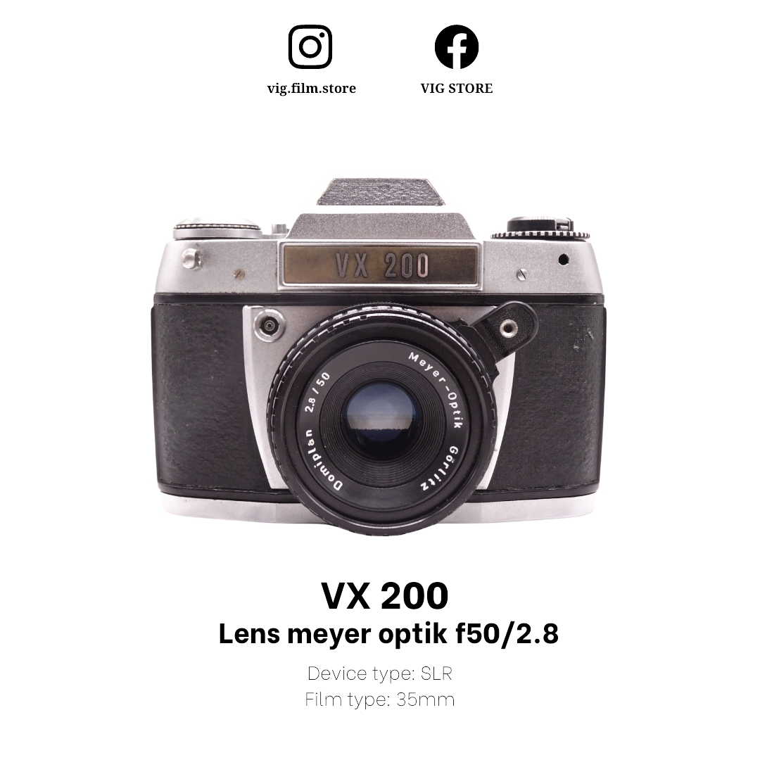 MÁY ẢNH FILM VX200 KÈM LENS MEYER OPTIK F50 2.8