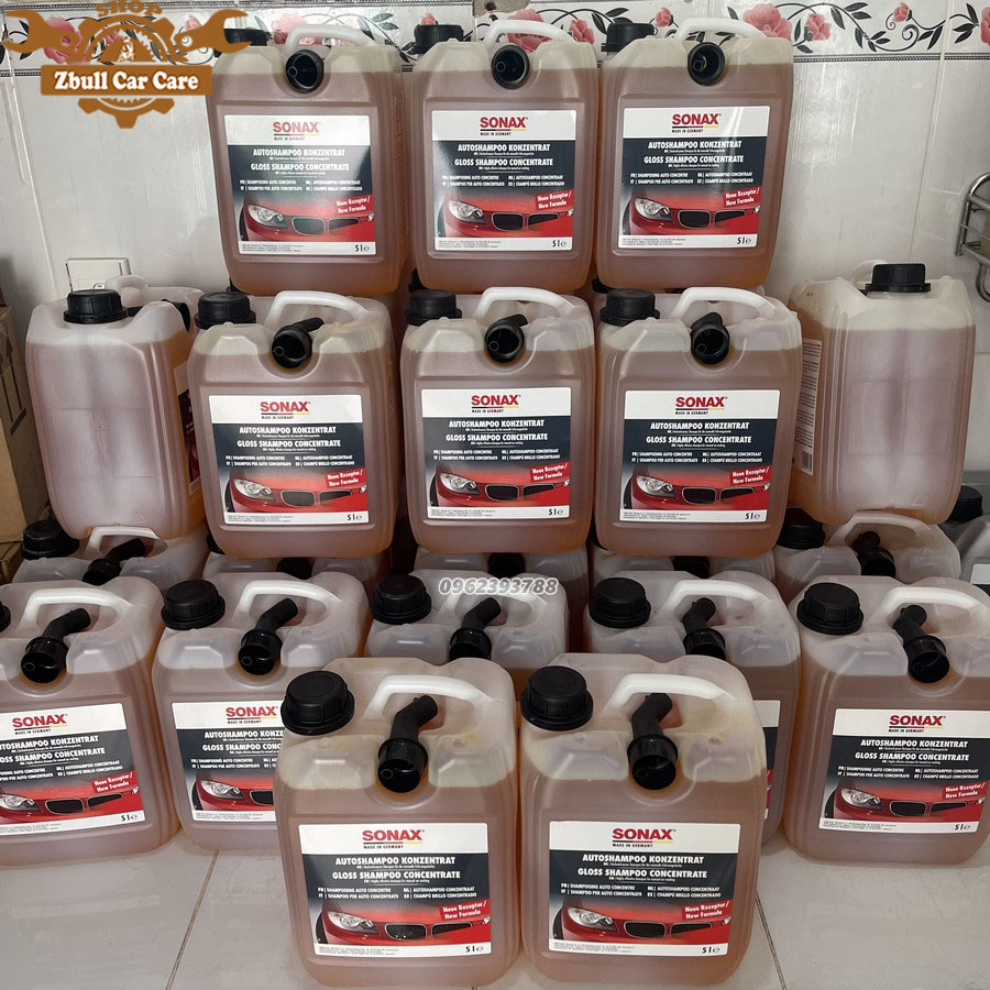 Can nước rửa xe Sonax Gloss shampoo 5 lít
