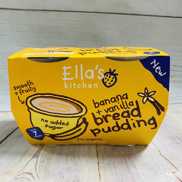 Pudding Ella’s Kitchen Cho Bé 7m+ 4 Hộp x 80g (Hàng Air Anh)