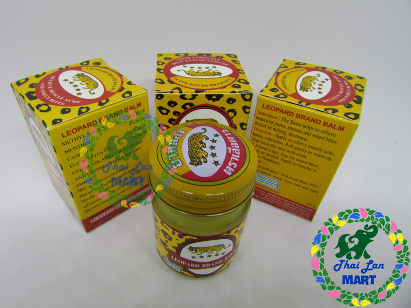 [HCM]12 LỌ DẦU CÙ LÀ CON BÁO LEOPARD BALM THÁI LAN 40 GAM