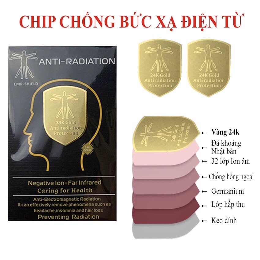 [SIÊU RẺ] Miếng Dán Điện Thoại Chip Ngăn Bức Xạ Điện Tử Nhật Bản Cao Cấp