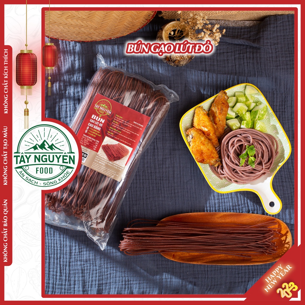Bún gạo lứt đỏ eat clean 0.5kg
