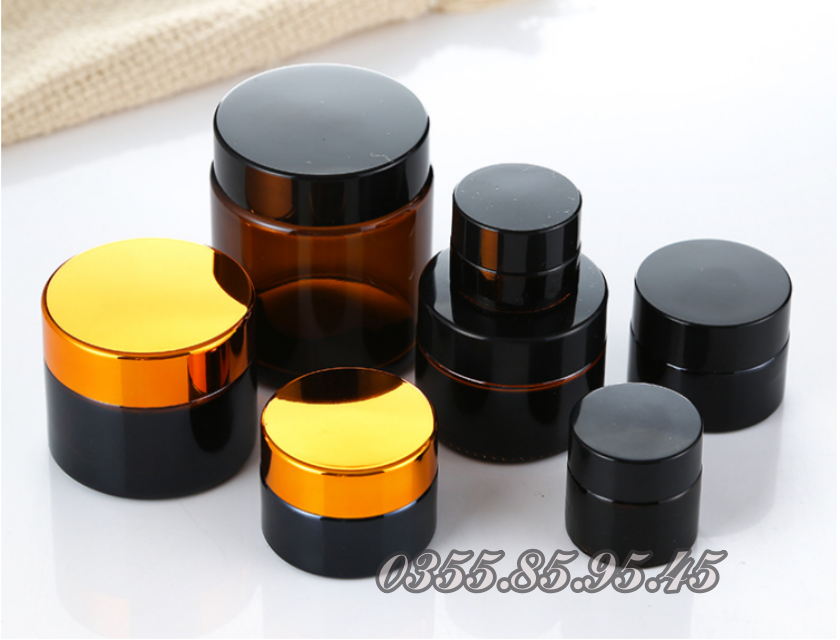 Bộ 100 Hũ thủy tinh 10g chiết kem, Hủ thủy tinh đựng mỹ phẩm du lịch