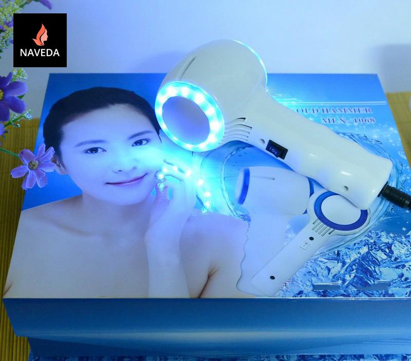 Búa Massage Da Mặt Nóng Lạnh - Có Đèn Led 2 Dạng