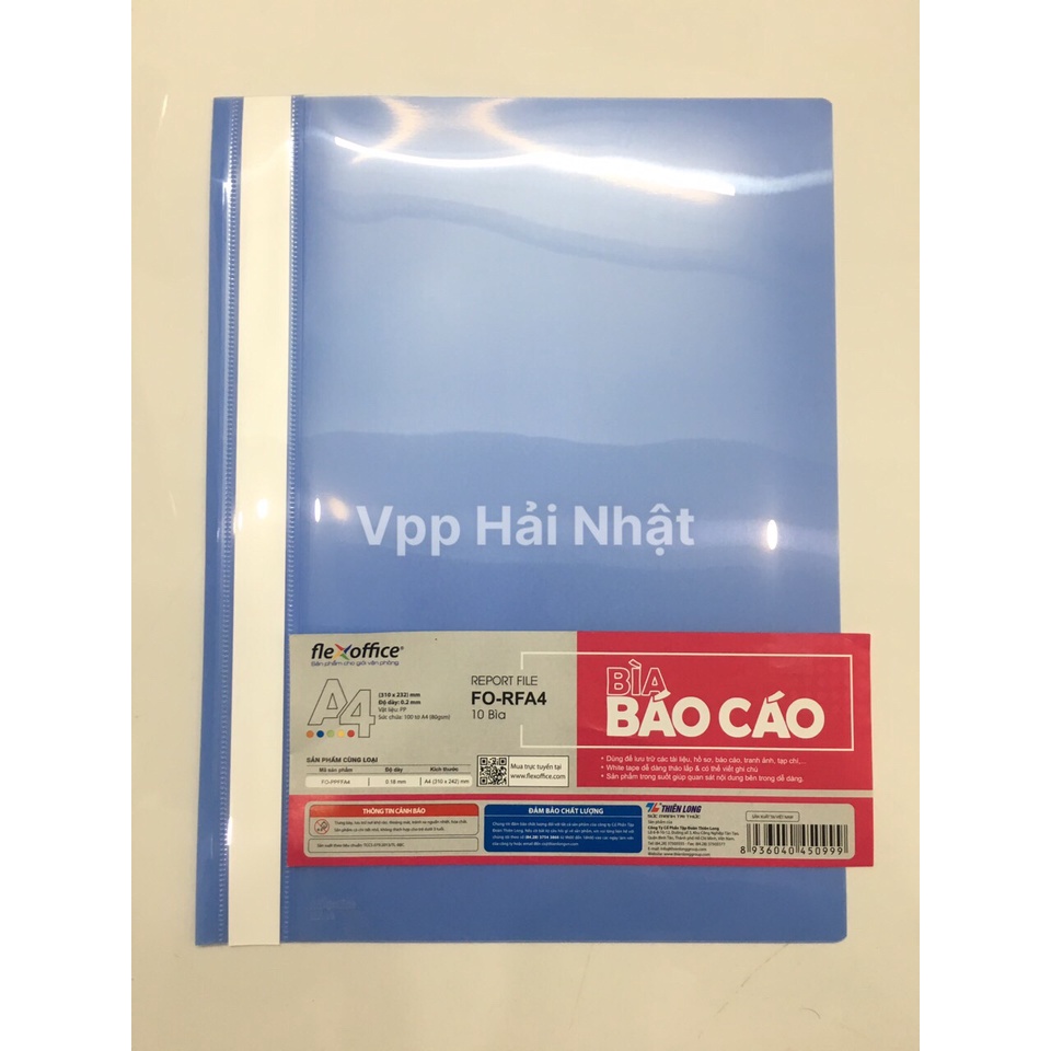 Bìa báo cáo A4 Flexoffice FO - RFA4 ( Report File ) - [Hàng chính hãng Thiên Long]