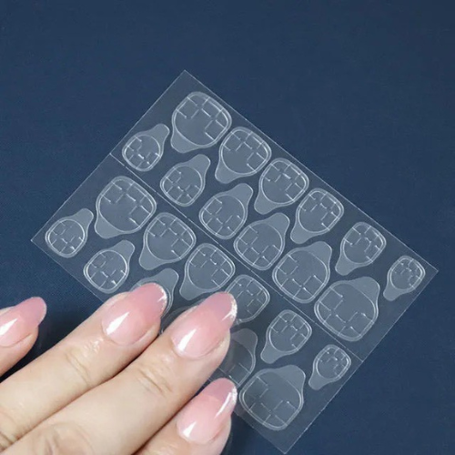 Miếng keo 2 mặt dán móng , keo silicon, miếng dán nailbox ( tờ 24 miếng dán)
