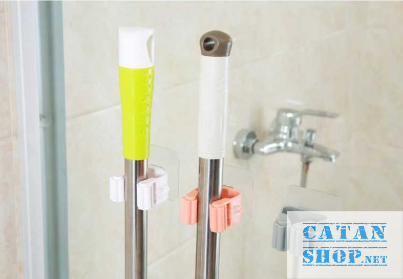 [HCM]Móc treo chổi dán tường  treo cây lau nhà siêu dính thông minh GD328-Treochoi