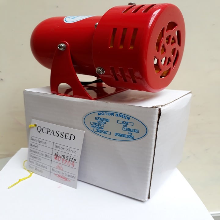 CÒI BÁO ĐỘNG ĐỘNG CƠ ĐIỆN CỠ NHỎ MS-190