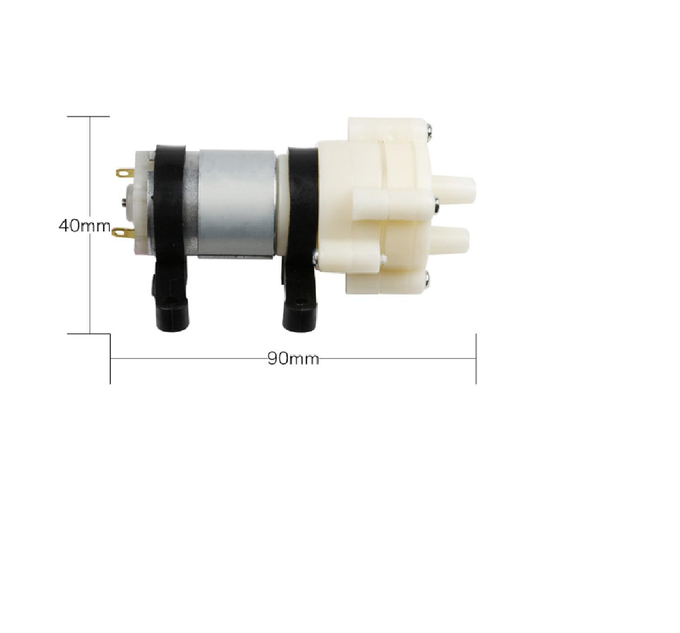 Động cơ bơm nước R385, 6-12VDC đặt trên cạn