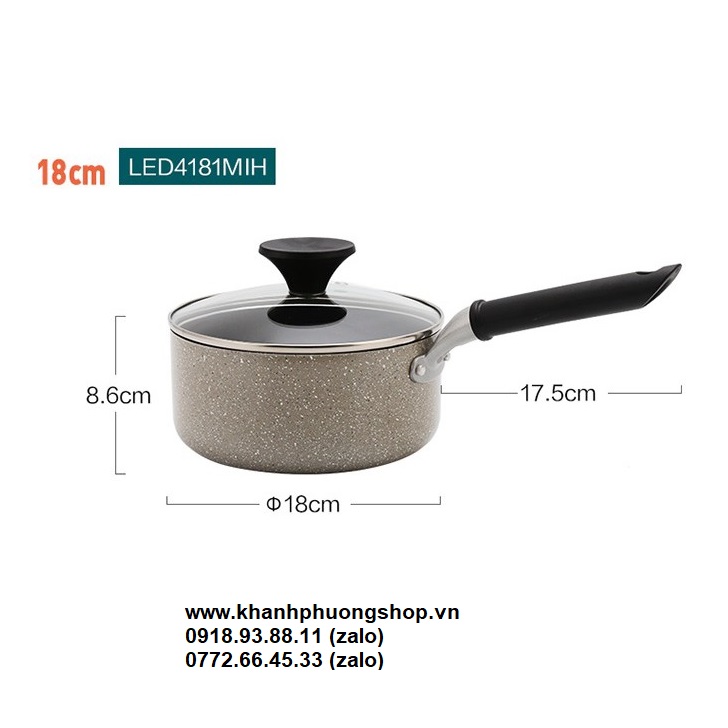 [HCM]nồi đáy từ lock&lock 18cm - nồi đáy từ lock &lock
