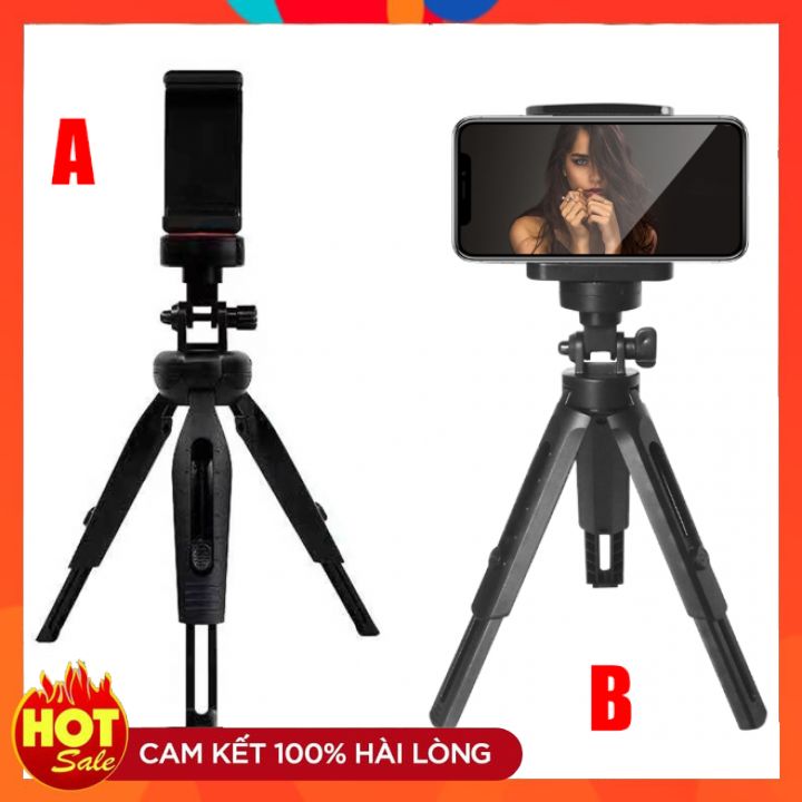 [HCM]Giá đỡ điện thoại 3 chân Mini Tripod 360 độ (ĐEN)