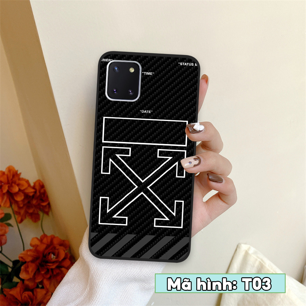 Ốp lưng Samsung Note 10 Lite in hình nikee, off whitee thời trang