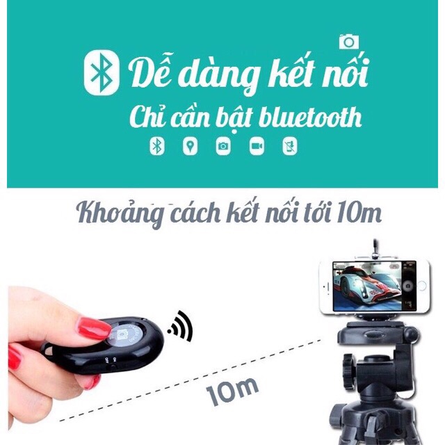 [Nhập ELMAY21 giảm 10% tối đa 200k đơn từ 99k]Nút bấm Bluetooth