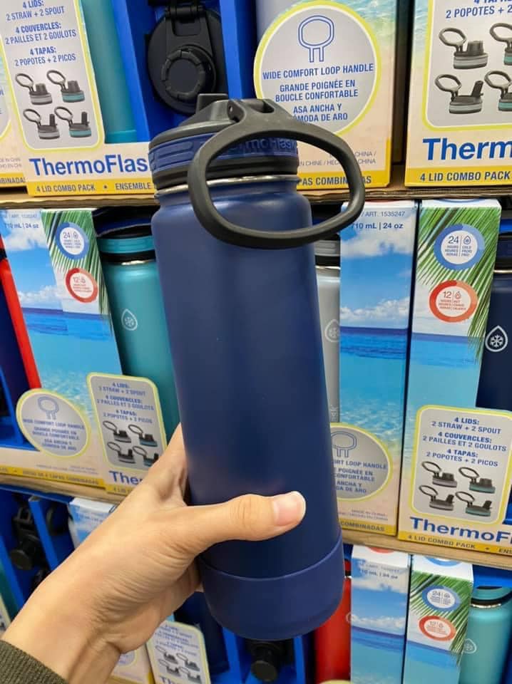 [ HÀNG CHUẨN MỸ ] Bình giữ nhiệt ThermoFlask 710 ml - 2 màu xanh/đỏ