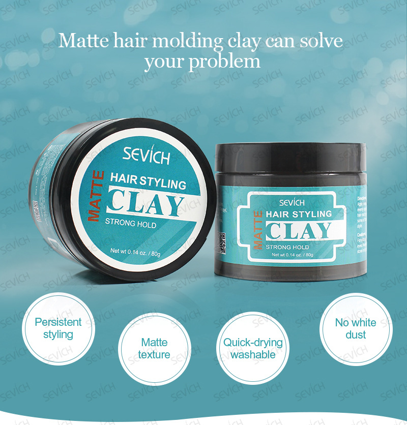 Sáp vuốt tóc nam Sevich CLAY