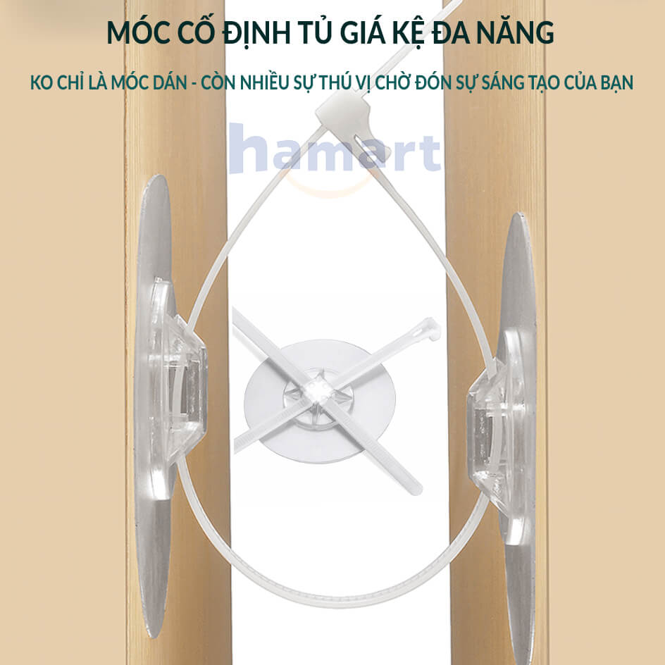 Miếng Dán Kệ Nhà Tắm Treo Tường Hamart 10 Mẫu Dán Dự Phòng Oenon Ecoco Đa Năng Siêu Dính