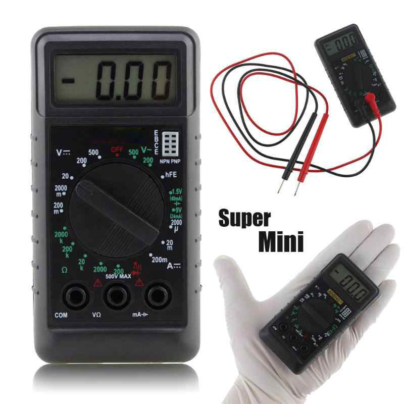 Đồng hồ đo vạn năng DT-182 bỏ túi siêu nhỏ chỉ dài 10cm, Có Loa báo thông mạch kiểm tra điện 1, chiều xoay chiều, transistor, đo tụ, điện trở . V. v..