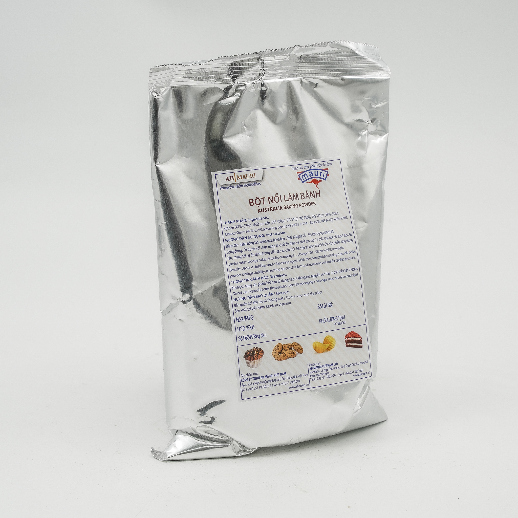 Bột nở/bột nổi/baking powder Mauri 1KG - 500G