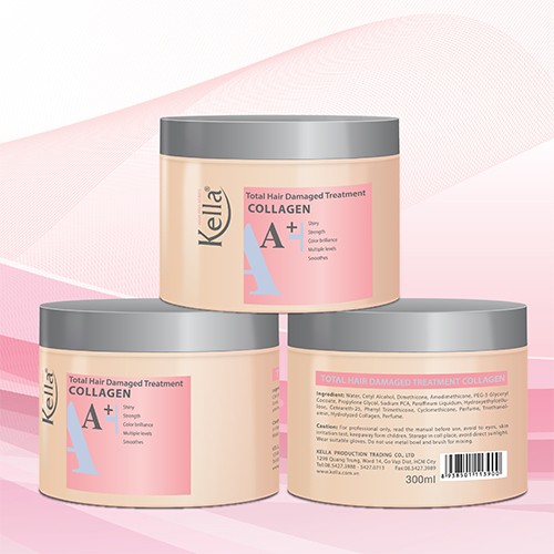 [HCM]Kem hấp dầu dưỡng tóc Kella Colagen A+ 300ml
