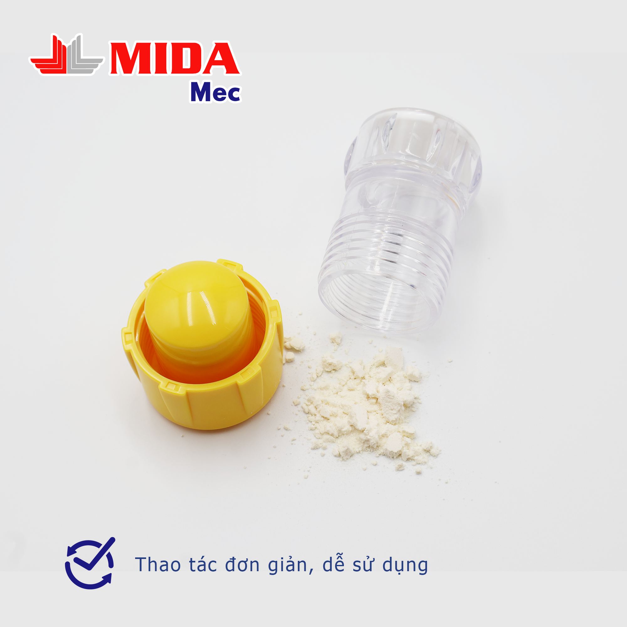 Dụng cụ nghiền cắt đựng thuốc MIDAMEC