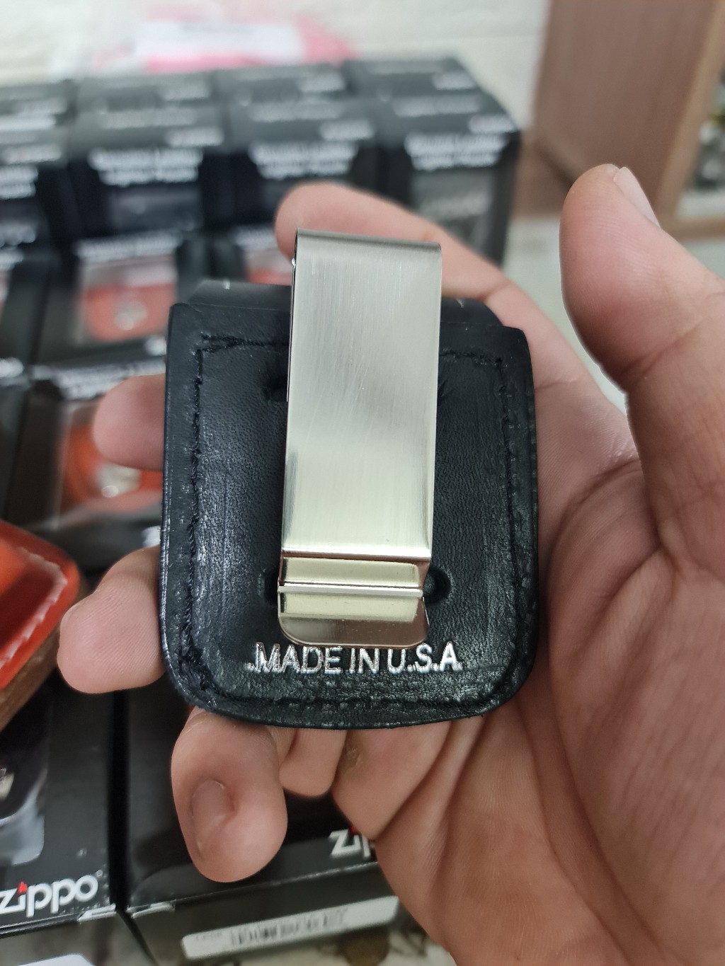 Bao da bật lửa Zippo Mỹ hàng chính hãng