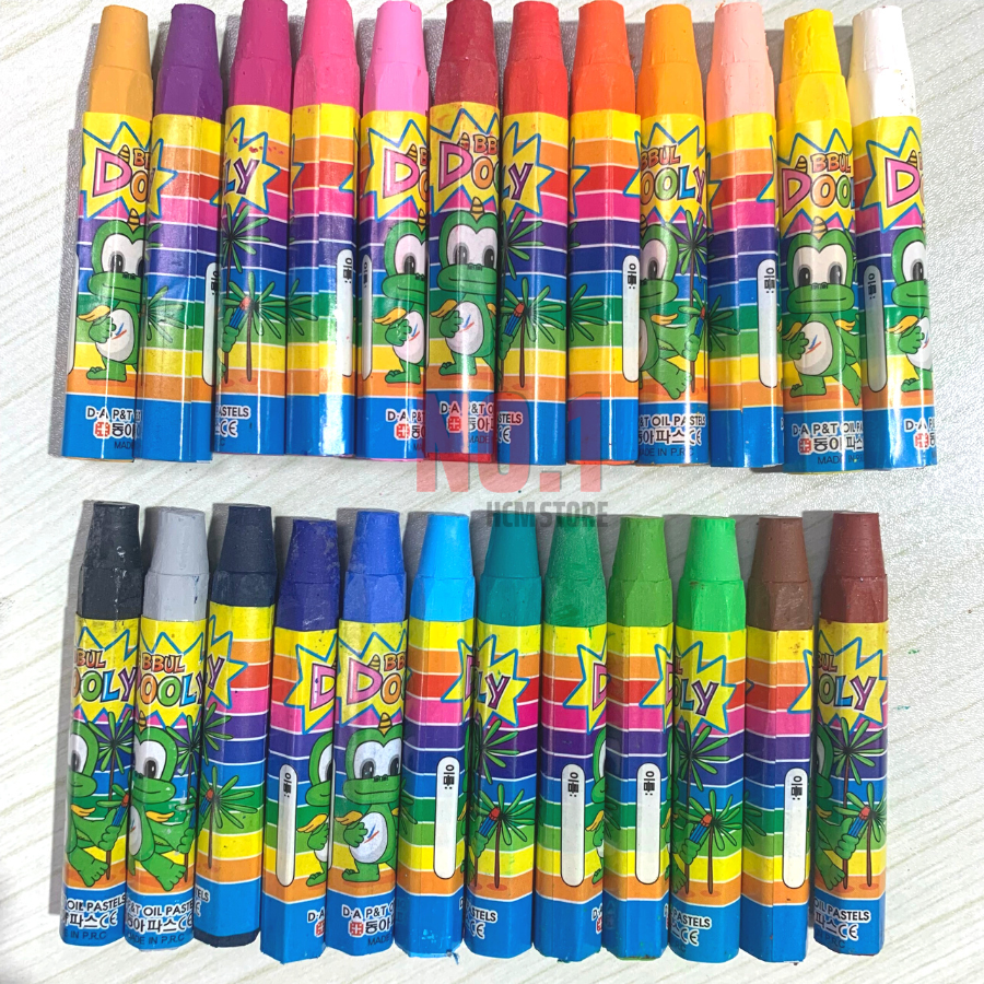 Hộp 24 Bút Sáp Màu Dooly D.A P&T - K Pen