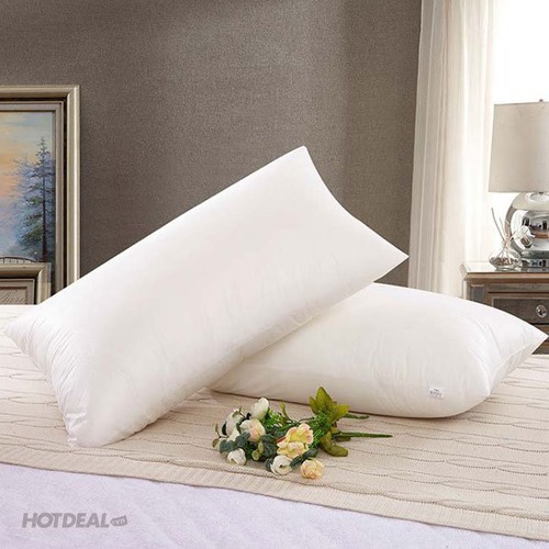 Combo 2 gối nằm ép hơi 40 x 60cm mềm mại êm ái cho giấc ngủ sâu