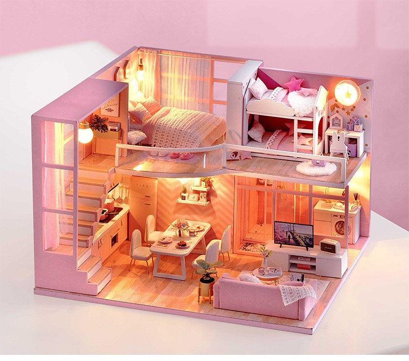 Nhà Búp Bê DIY - Dream Angel L-026 ( Tặng Kèm Mica + Keo )