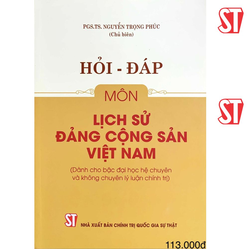 [Sách] Hỏi - Đáp Môn Lịch Sử Đảng Cộng Sản Việt Nam