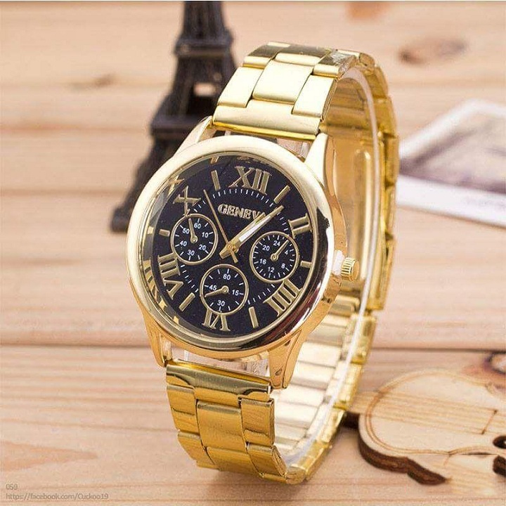 Đồng Hồ Nam Thời Trang Vàng Xi