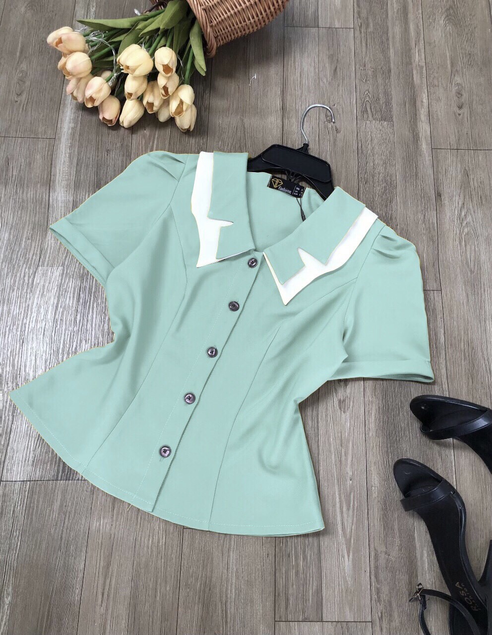 Áo kiểu công sở cao cấp, có size lớn