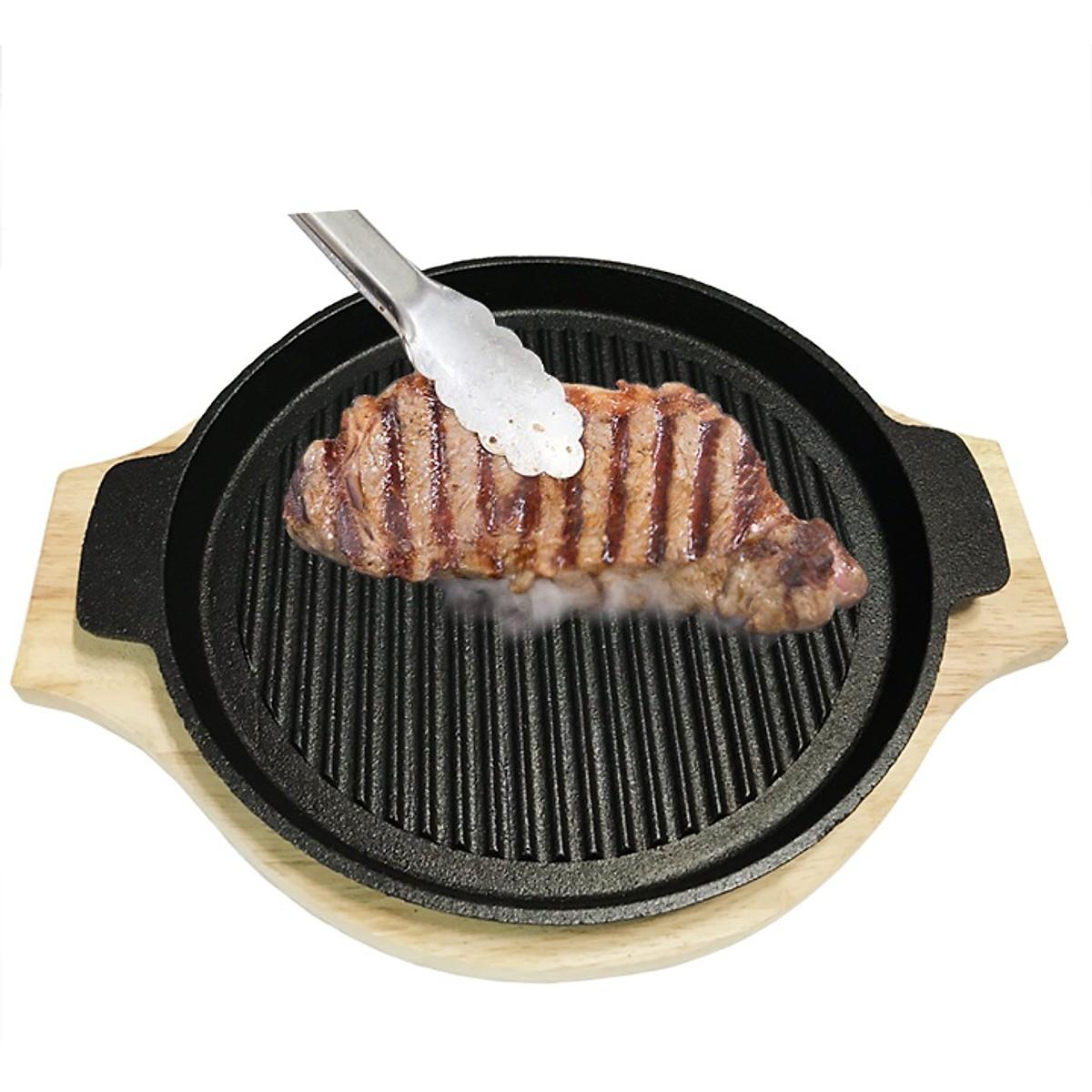 Chảo Gang Nướng BBQ, Làm Bò Bít Tết