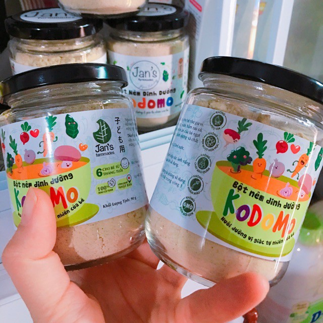 Bột nêm rau củ Kodomo (Dành cho bé từ 6 tháng tuổi)