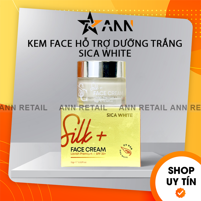 Kem face lụa sica white mini face cream silk 6g