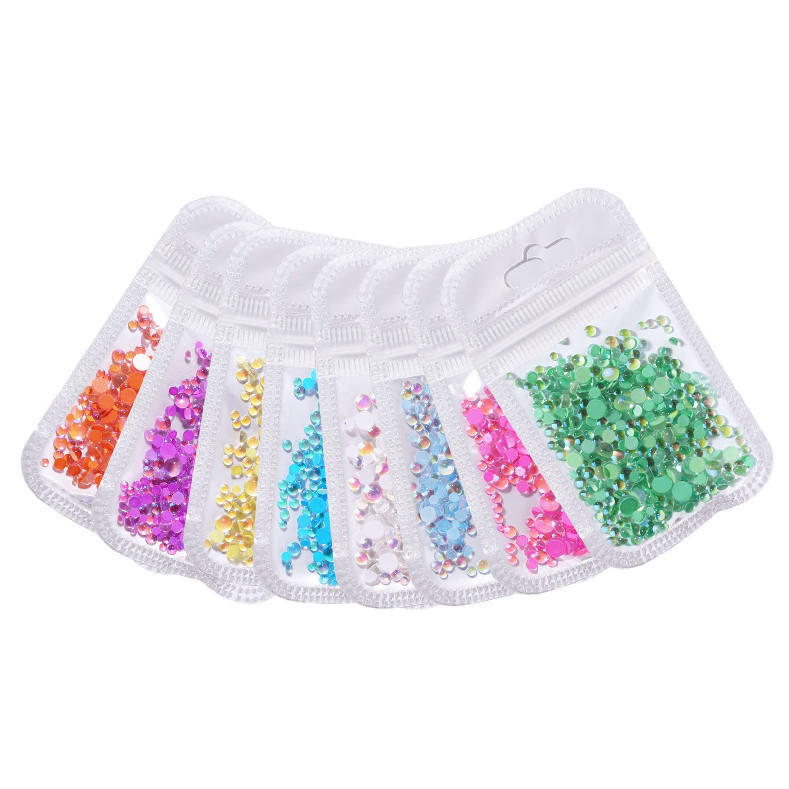 Đá giọt sương đính móng, đá giọt nước trang trí nail mix size