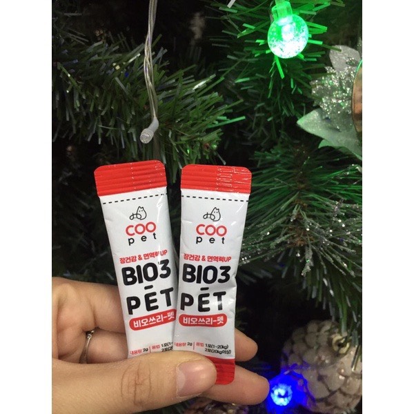 Men vi sinh hỗ trợ tiêu hóa cho chó mèo bio3 pet