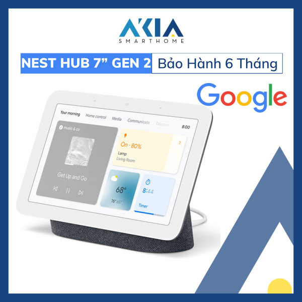 Google Nest Hub Gen 2 - Màn hình cảm ứng thông minh 7 inch tích hợp Loa Google và trợ lý ảo Google Assistant - Hàng mới 100% Nguyên Seal