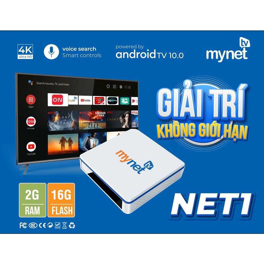 TV BOX MYTV NET 2H NEW 2022 (2G/16G/ANDROID 10.0)