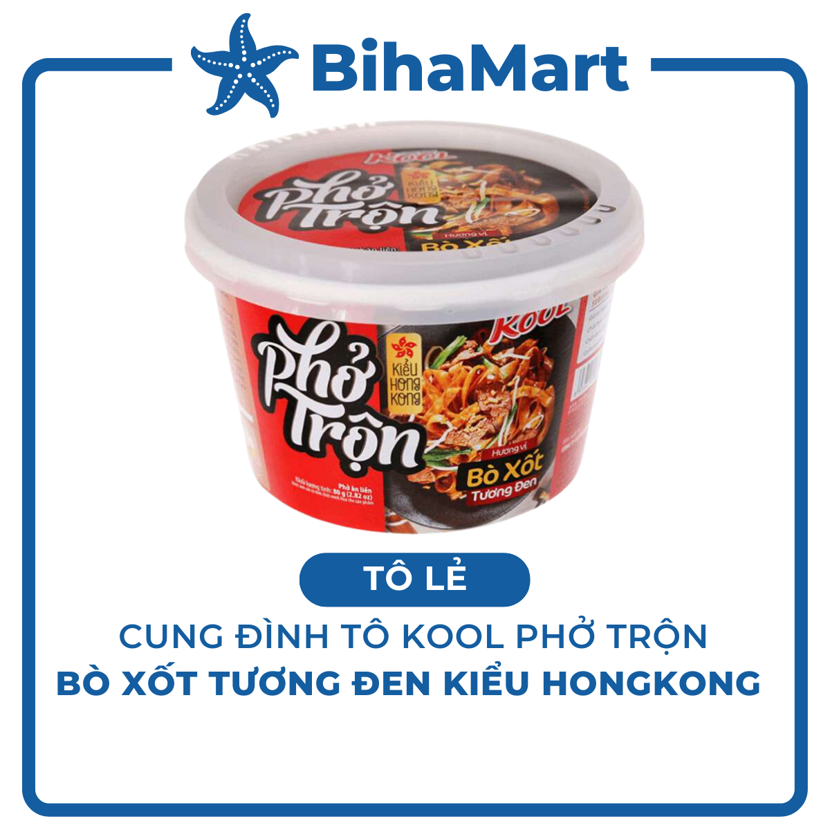 - Cung Dinh Kool Bowl instant mixed pho noodles with Hong Kong-style black sauce flavor