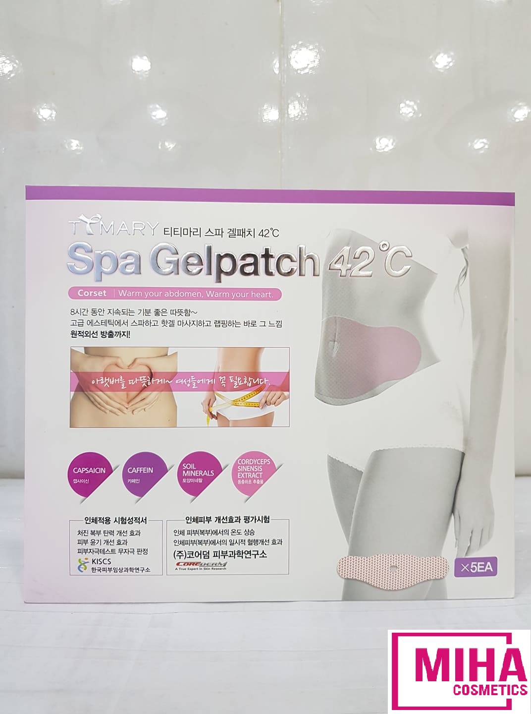 Túi 5 Miếng Dán Tan Mỡ Bụng Spa Gelpatch 42 Độ C Hàn Quốc