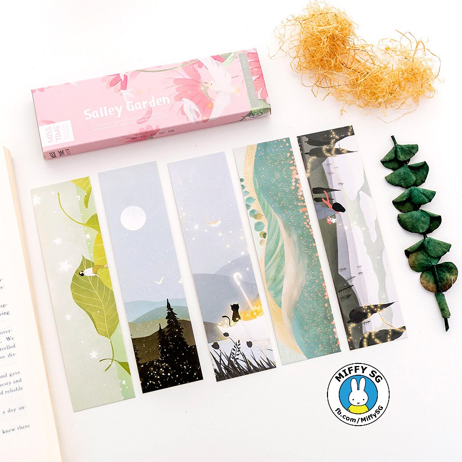 [HCM]Hộp 30 bookmark giấy SALLEY GARDEN