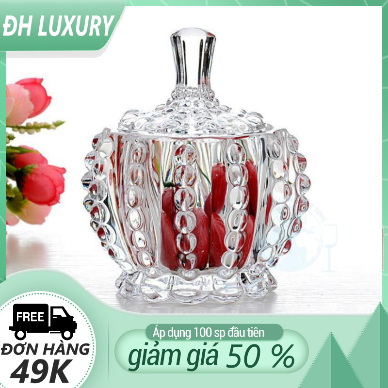 Thố mứt thủy tinh cao cấp khía deli dst1028-3.5 - tết-